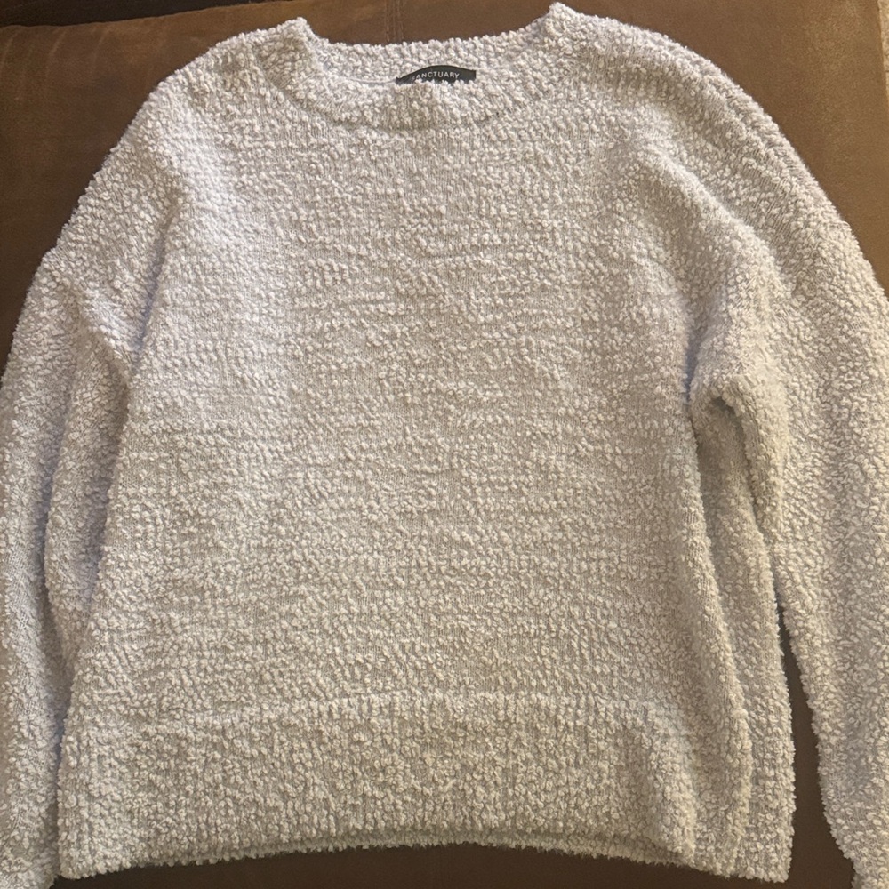 Sanctuary  baby blue  Boucle Crewneck Sweater